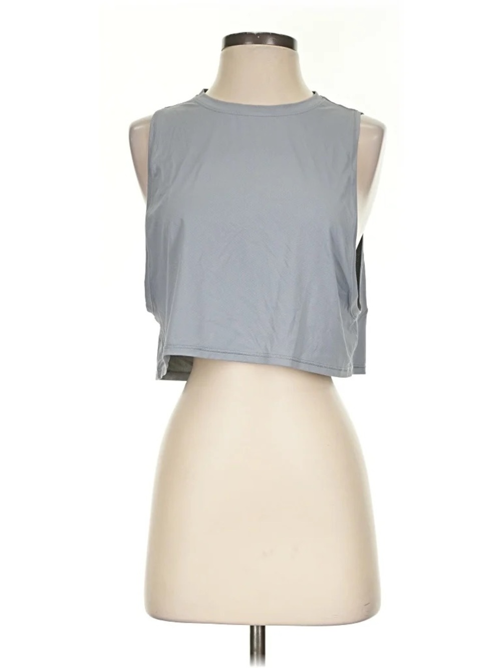 lululemon athletica Light Gray muscle love crop tank top